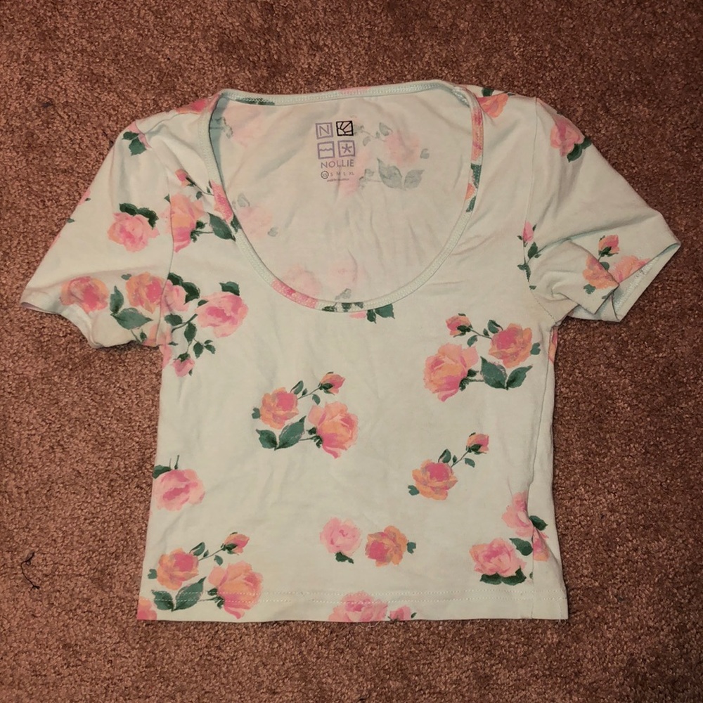 Floral crop top